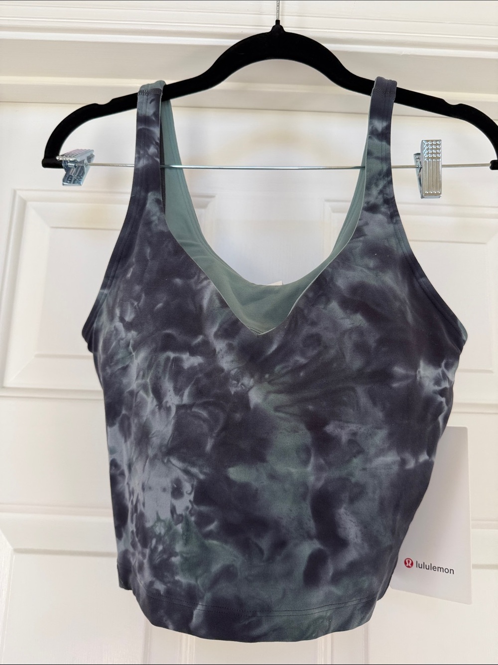 lululemon athletica Align Tank in Black & Deep Green Tie-Dye